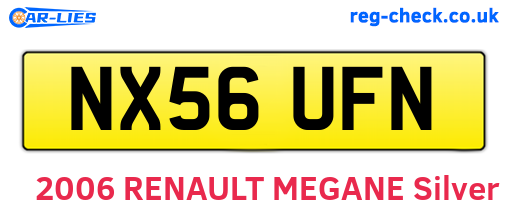 NX56UFN are the vehicle registration plates.