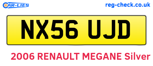 NX56UJD are the vehicle registration plates.