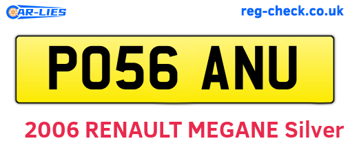 PO56ANU are the vehicle registration plates.