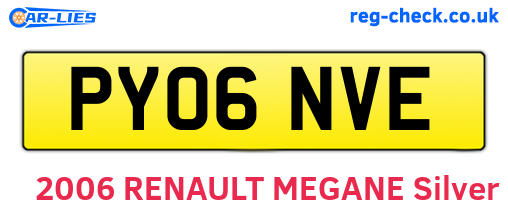 PY06NVE are the vehicle registration plates.