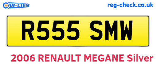 R555SMW are the vehicle registration plates.