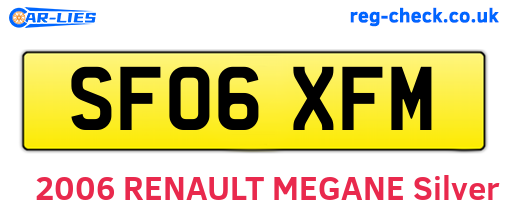 SF06XFM are the vehicle registration plates.