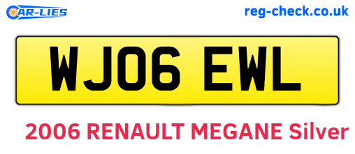 WJ06EWL are the vehicle registration plates.