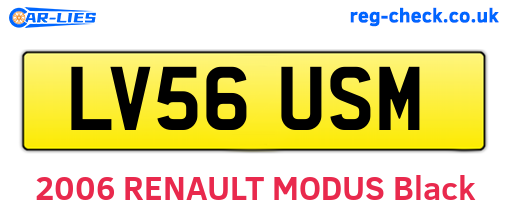 LV56USM are the vehicle registration plates.