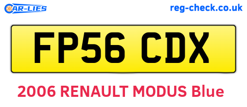 FP56CDX are the vehicle registration plates.