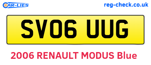 SV06UUG are the vehicle registration plates.