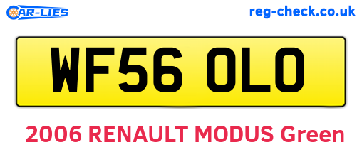 WF56OLO are the vehicle registration plates.