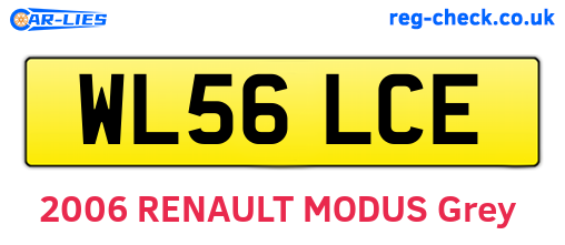 WL56LCE are the vehicle registration plates.