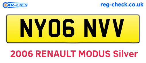 NY06NVV are the vehicle registration plates.