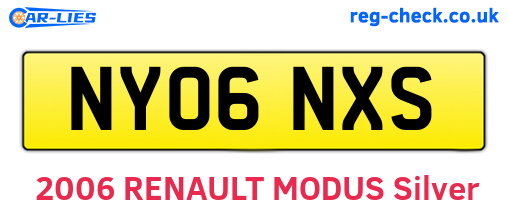 NY06NXS are the vehicle registration plates.