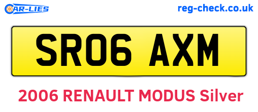 SR06AXM are the vehicle registration plates.