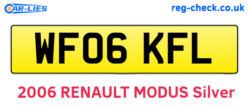WF06KFL are the vehicle registration plates.