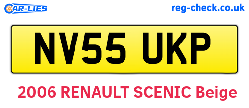 NV55UKP are the vehicle registration plates.