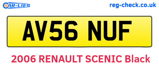 AV56NUF are the vehicle registration plates.