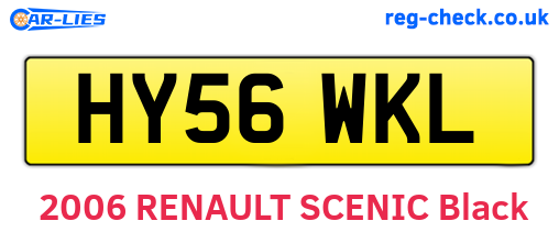 HY56WKL are the vehicle registration plates.