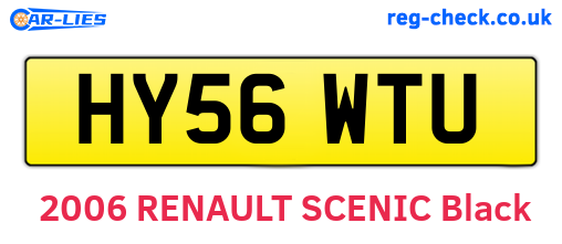 HY56WTU are the vehicle registration plates.