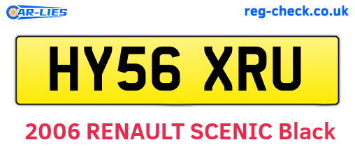 HY56XRU are the vehicle registration plates.