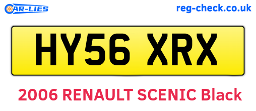 HY56XRX are the vehicle registration plates.