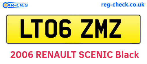 LT06ZMZ are the vehicle registration plates.