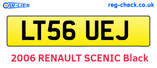 LT56UEJ are the vehicle registration plates.