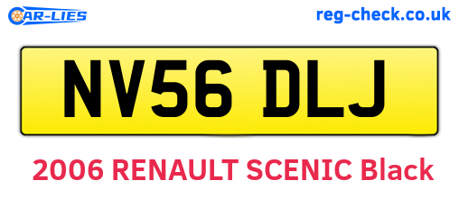 NV56DLJ are the vehicle registration plates.