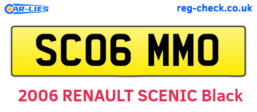 SC06MMO are the vehicle registration plates.