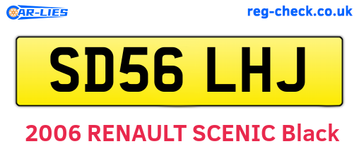 SD56LHJ are the vehicle registration plates.