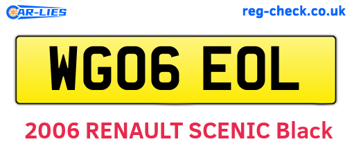 WG06EOL are the vehicle registration plates.