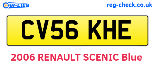CV56KHE are the vehicle registration plates.