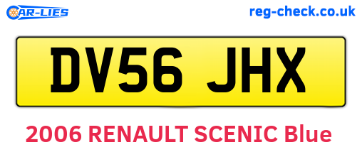 DV56JHX are the vehicle registration plates.