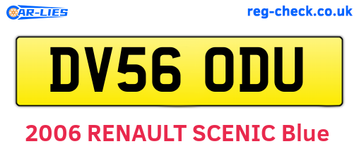 DV56ODU are the vehicle registration plates.
