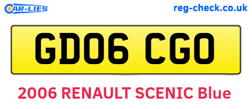 GD06CGO are the vehicle registration plates.