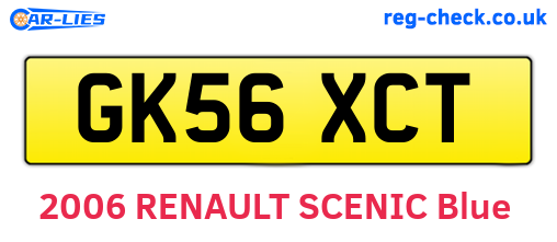 GK56XCT are the vehicle registration plates.