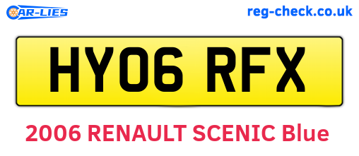 HY06RFX are the vehicle registration plates.