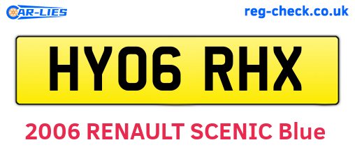 HY06RHX are the vehicle registration plates.