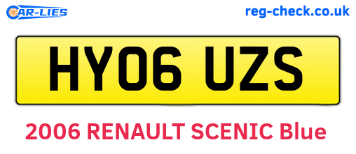 HY06UZS are the vehicle registration plates.
