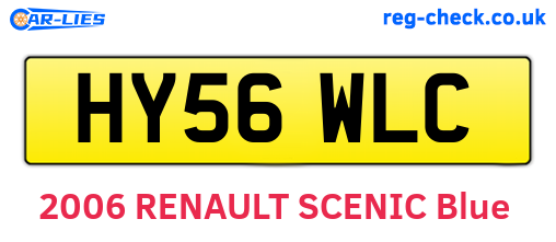 HY56WLC are the vehicle registration plates.