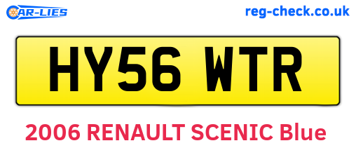 HY56WTR are the vehicle registration plates.