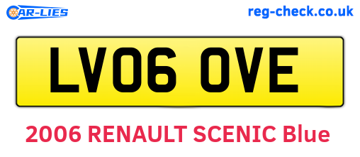 LV06OVE are the vehicle registration plates.