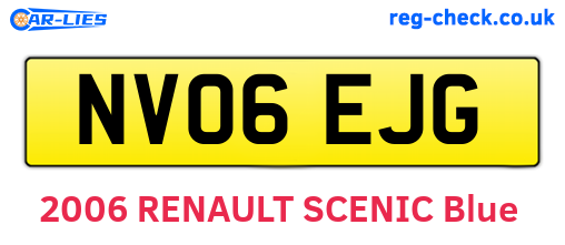 NV06EJG are the vehicle registration plates.