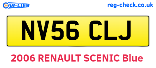 NV56CLJ are the vehicle registration plates.