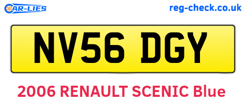 NV56DGY are the vehicle registration plates.