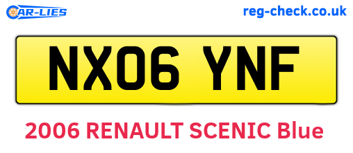 NX06YNF are the vehicle registration plates.