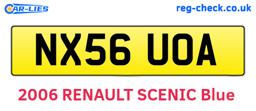 NX56UOA are the vehicle registration plates.