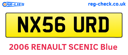 NX56URD are the vehicle registration plates.
