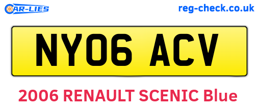 NY06ACV are the vehicle registration plates.