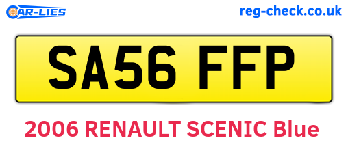 SA56FFP are the vehicle registration plates.