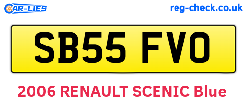 SB55FVO are the vehicle registration plates.