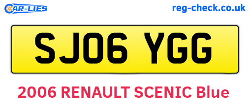 SJ06YGG are the vehicle registration plates.
