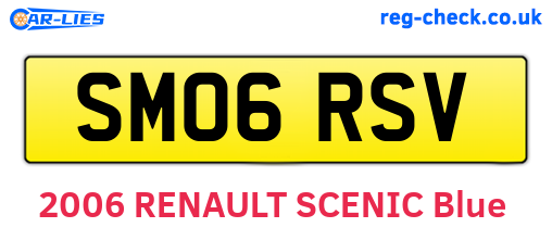 SM06RSV are the vehicle registration plates.